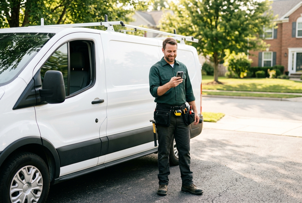 A local service professional receiving job opportunities on Brivio